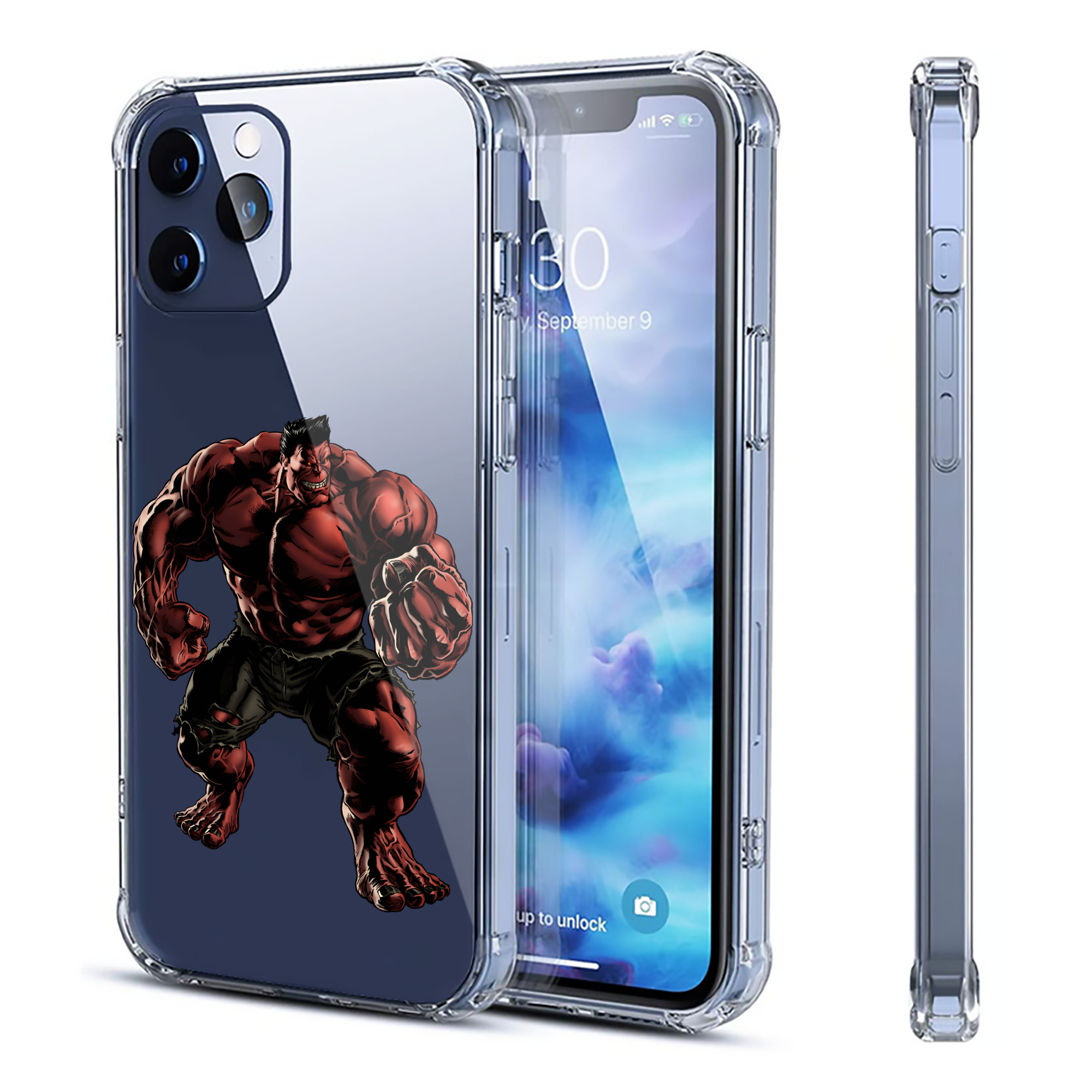 （画像用） アベンジャーズ The Avengers 【iPhone 12シリーズ対応】透明スマホケース（クリアソフトケース）